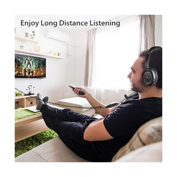 Avantree HF039 Auriculares de cable largo en espiral para_3