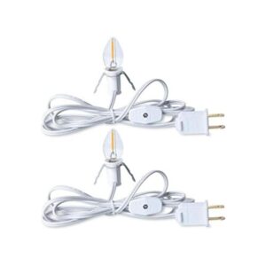 Cable accesorio con una bombilla de luz LED cable blanco
