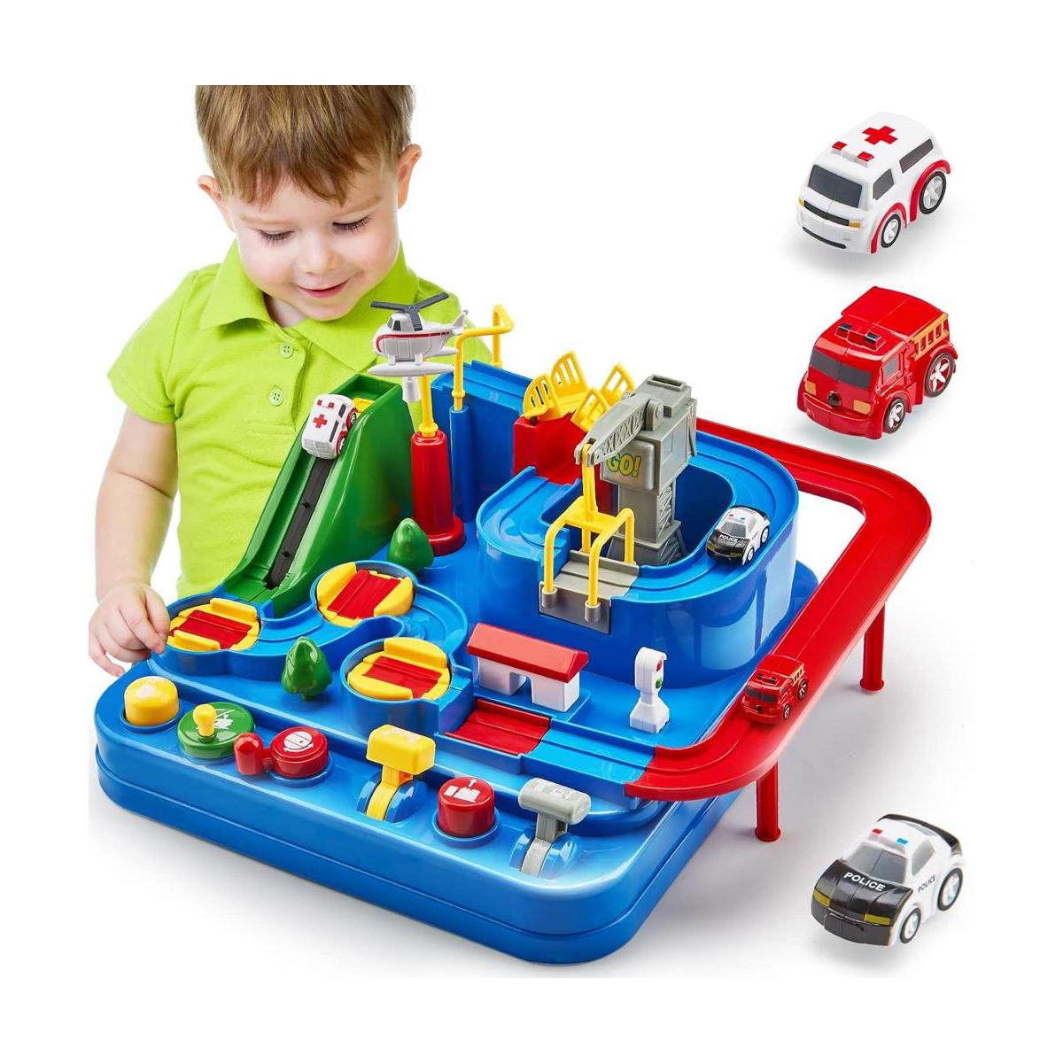 CubicFun Pistas de carreras para niños juguetes de