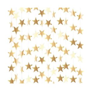 Guirnalda de estrellas doradas guirnalda de papel dorado_1