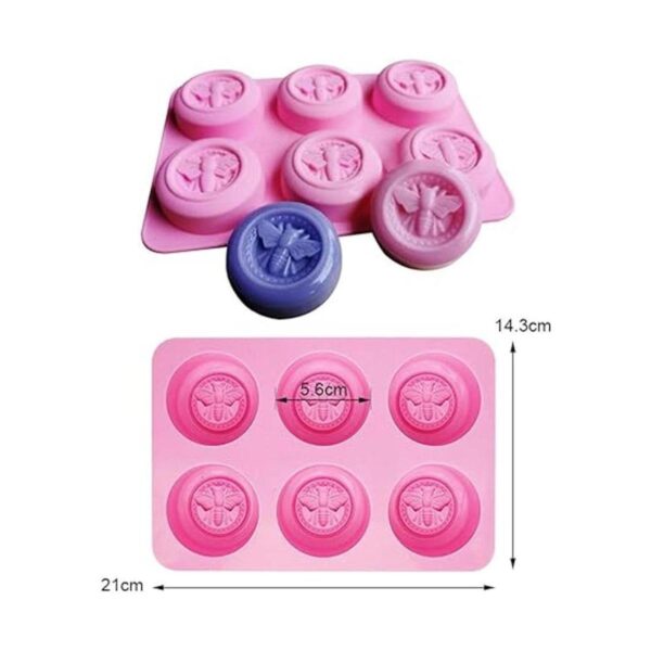 Paquete de 2 moldes de jabón de panal de abeja de 6