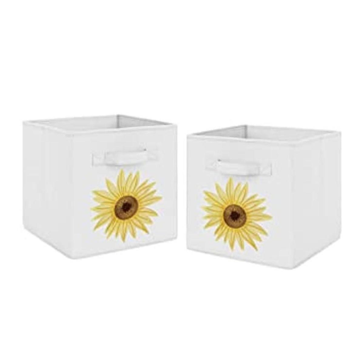 Sweet Jojo Designs Juego de 2 cubos de almacenamiento