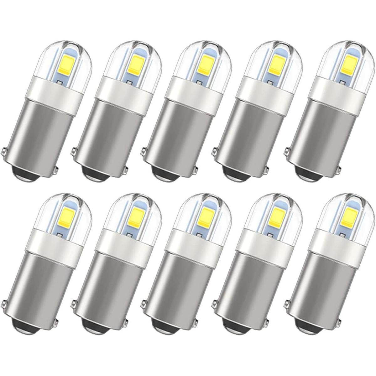 Serundo Auto BA9S Bombilla LED para automóvil BA9 1895