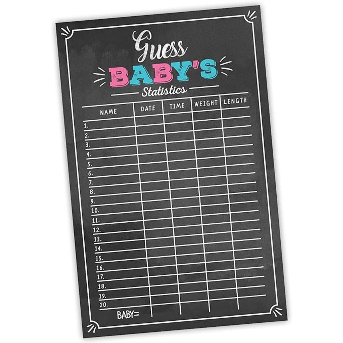 Carteles de revelación de género Predicciones del bebé