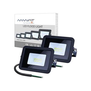 Miheal 110 V paquete de 2 luces LED de 10 W luz blanca