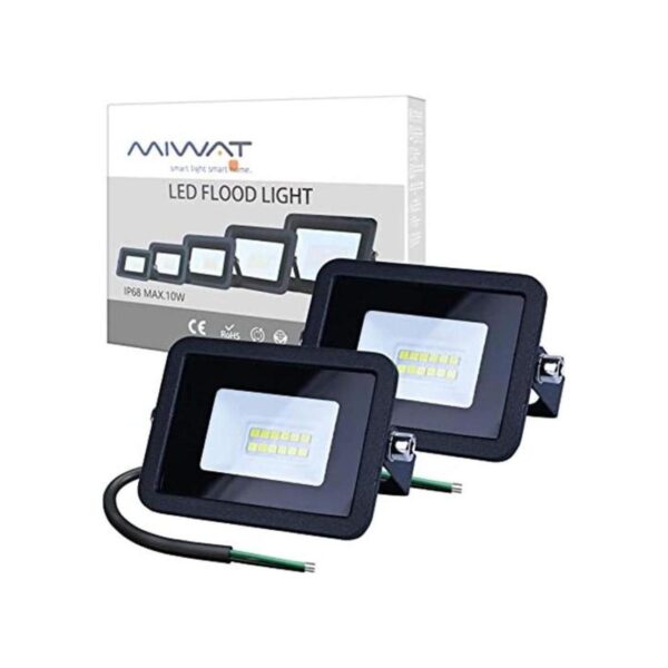 Miheal 110 V paquete de 2 luces LED de 10 W luz blanca