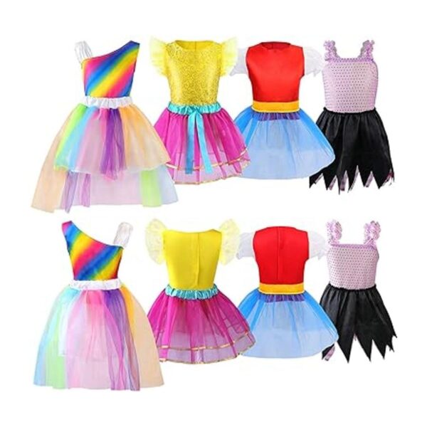 Jeowoqao Conjunto de disfraz de princesa para niñas 24_2
