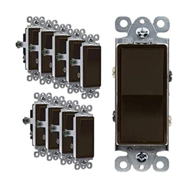 Enerlites Interruptor de pared estilo antiguo de 3 vías