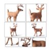 Paquete de 6 figuras de ciervos de animales del bosque_6