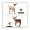 Paquete de 6 figuras de ciervos de animales del bosque_4