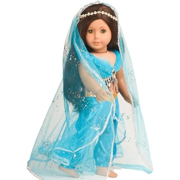 Dulce Dolly Muñeca Ropa Princesa Jasmine Disfraz para