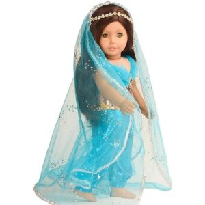 Dulce Dolly Muñeca Ropa Princesa Jasmine Disfraz para