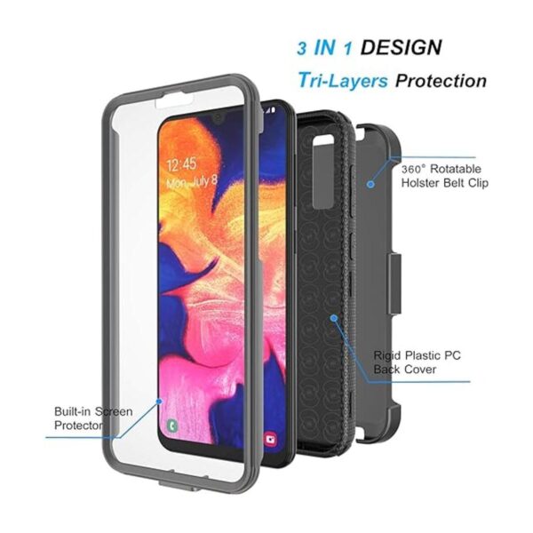 Njjex Carcasa para Samsung Galaxy A20 A30 A50 resistente_2