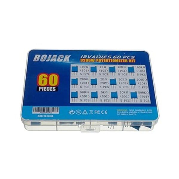 BOJACK 12 valores 60 piezas de resistencia variable 100 a_3