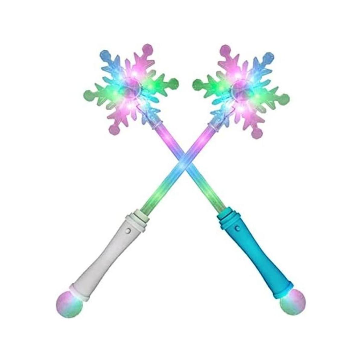 Sensory4u Paquete de 2 varitas de copo de nieve congeladas