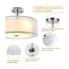 DLLT Lámpara industrial de montaje empotrada de 3 luces_4