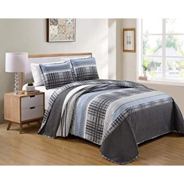 Better Home Style Juego de colcha reversible de 3 piezas_1