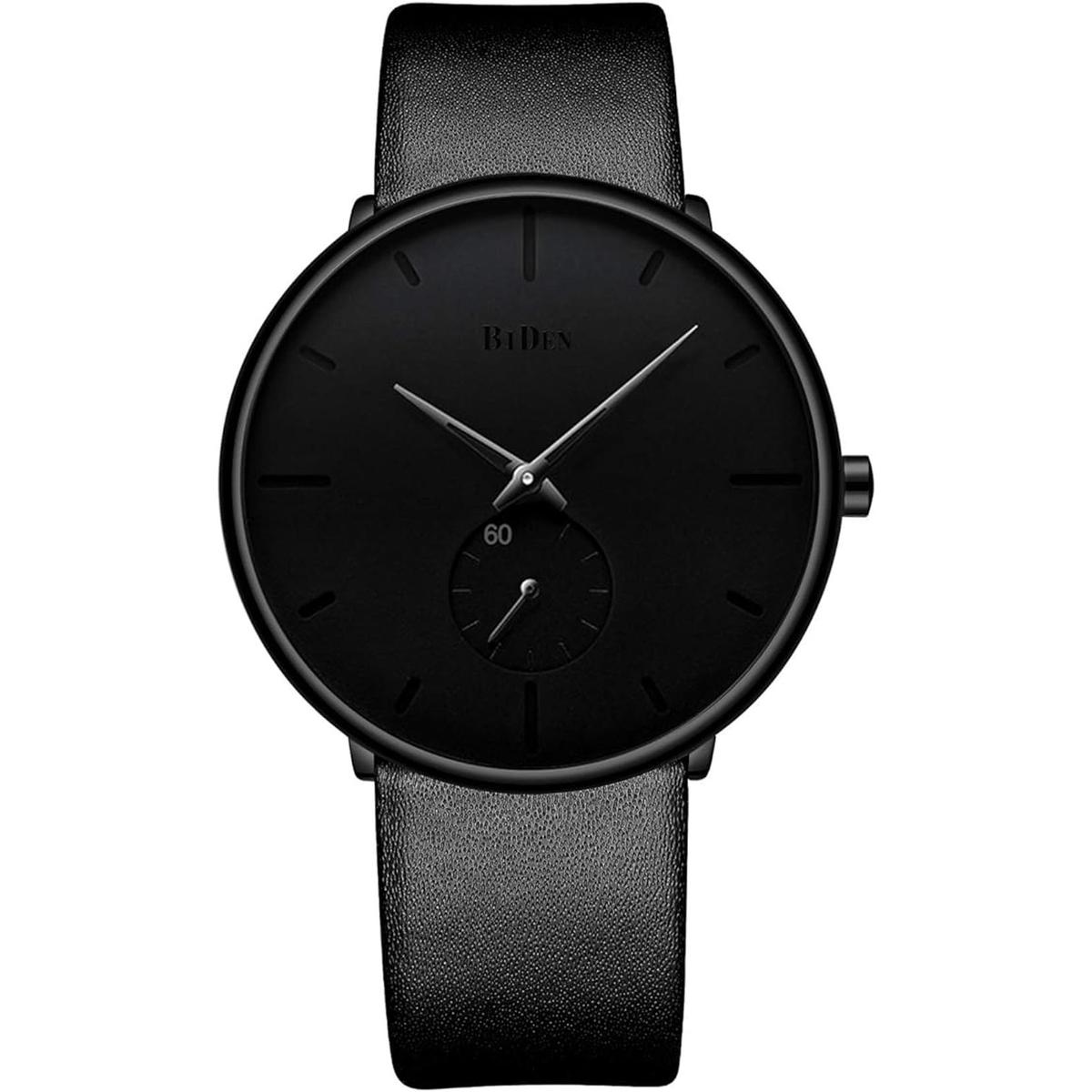 Mens Watches Minimalist Ultra Thin Waterproof Fashion
