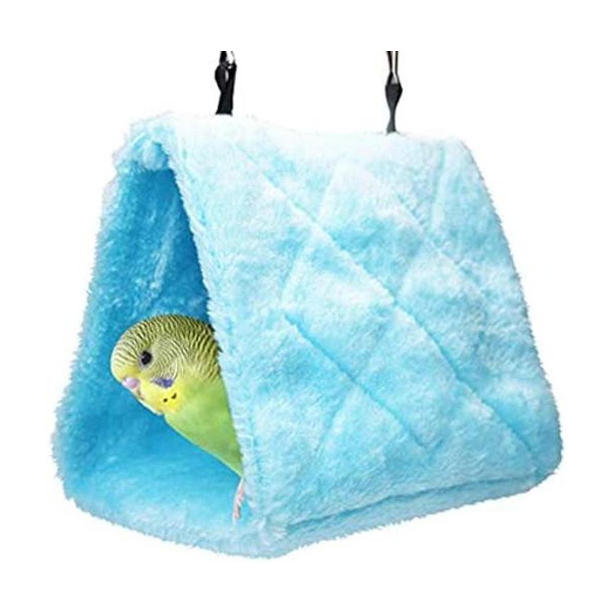 Cdycam Plush Pet Bird Hut Nest Hammock Hanging Cage Warm