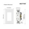 BESTTEN Receptáculo de pared de 20 amperios resistente a_3