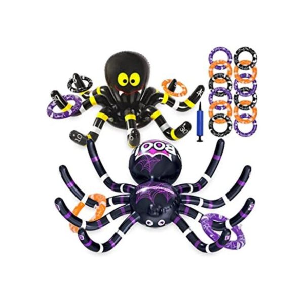 Max Fun Juego de 2 anillos inflables de Halloween para_1