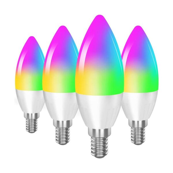 Focos LED de Base E12 para candelabros; foco inteligente_1