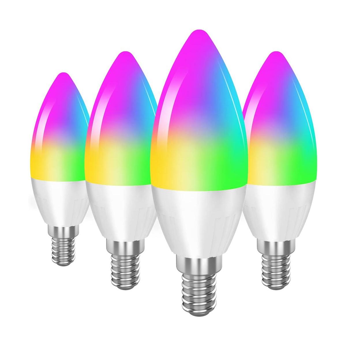 Focos LED de Base E12 para candelabros; foco inteligente