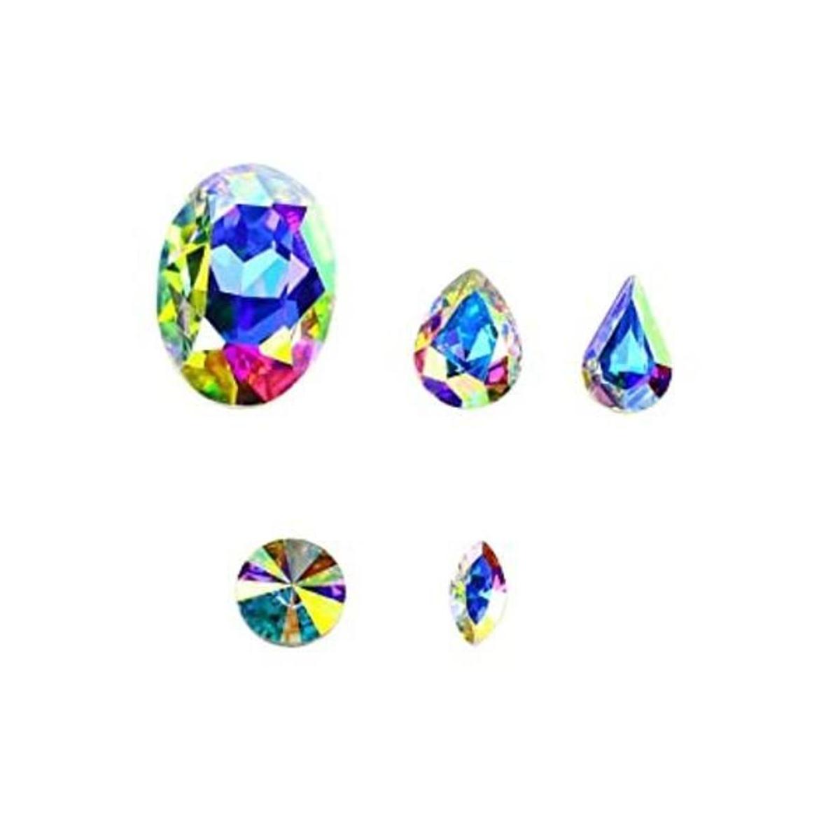 DONGZHOU 100 piezas de cristal AB con forma de mezcla