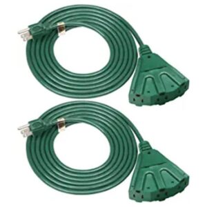 DEWENWILS Extensión con enchufe triple color verde_1