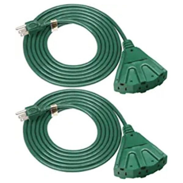 DEWENWILS Extensión con enchufe triple color verde_1