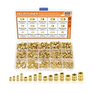 HELIFOUNER Kit surtido de 420 tuercas moleteadas M2 M3 M4_1