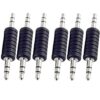 QMseller 6 conectores adaptadores de audio macho de 0.138_1