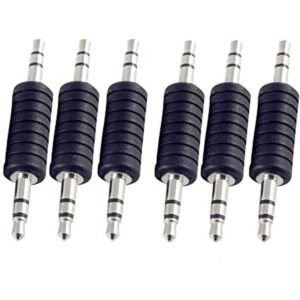 QMseller 6 conectores adaptadores de audio macho de 0.138_1