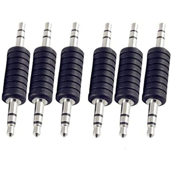 QMseller 6 conectores adaptadores de audio macho de 0.138_1