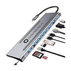 NOV8Tech Estación de acoplamiento USB C Hub 11 en 1 tipo C_1