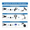 K KASONIC Soporte para micrófono soporte ajustable para_3