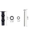 Tornillo de bisagra para asiento de inodoro compatible con