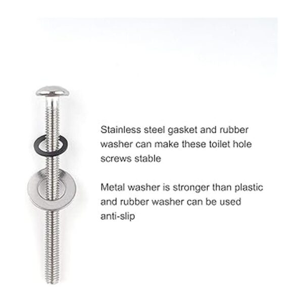 Tornillo de bisagra para asiento de inodoro compatible con