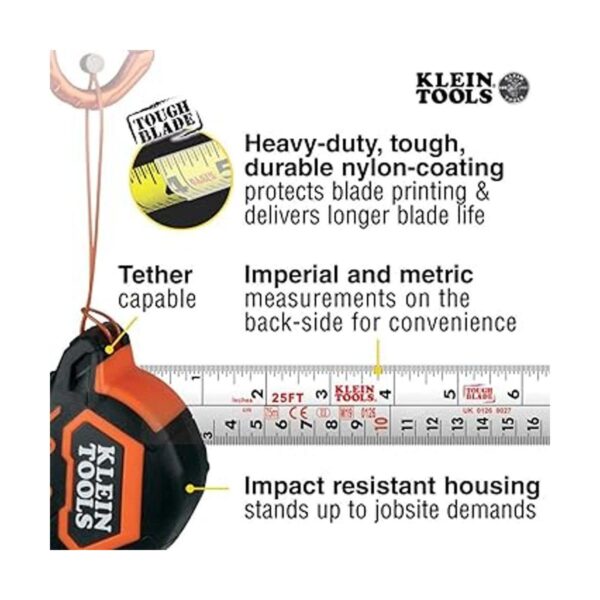 Klein Tools 9375 Tape Measure HeavyDuty Measuring Tape_3