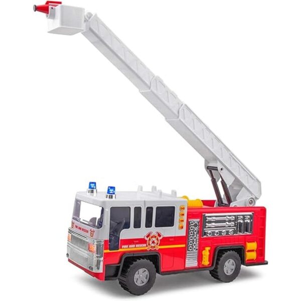 Playkidiz Juguete de camión de bomberos de 15 pulgadas_2