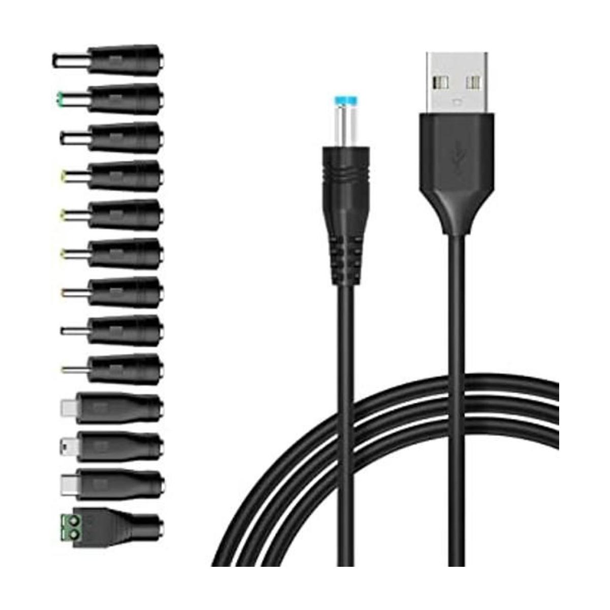 Cable de carga universal de 5 V CC 5.5 de 0.083 in cable