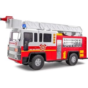 Playkidiz Juguete de camión de bomberos de 15 pulgadas_1