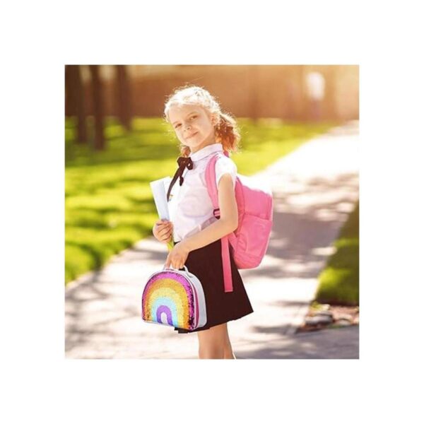 Eoncore Bolsa de almuerzo aislada Bento Box reversible con
