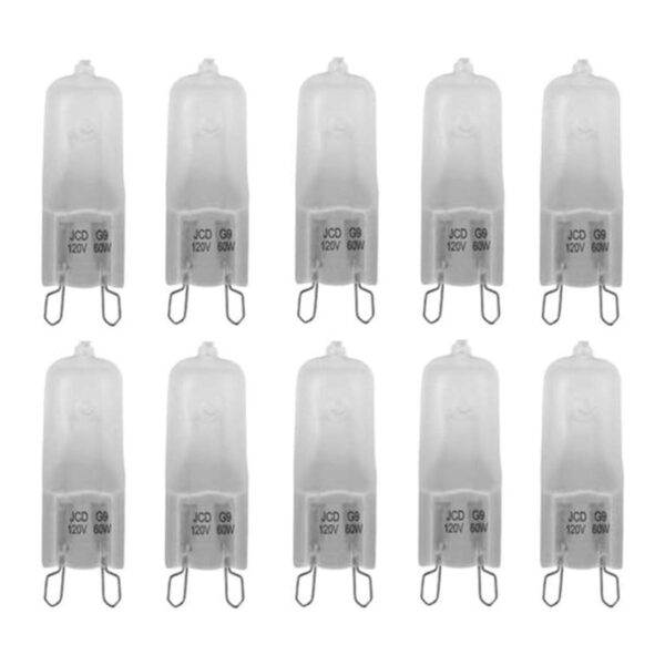 JKLcom G9 Bombillas halógenas esmeriladas 60 W G9 JCD_1