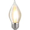 Satco S23413 LED C15 de 4 vatios; hilado en satén;