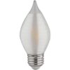 Satco S23413 LED C15 de 4 vatios; hilado en satén;
