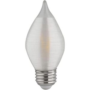 Satco S23413 LED C15 de 4 vatios; hilado en satén;
