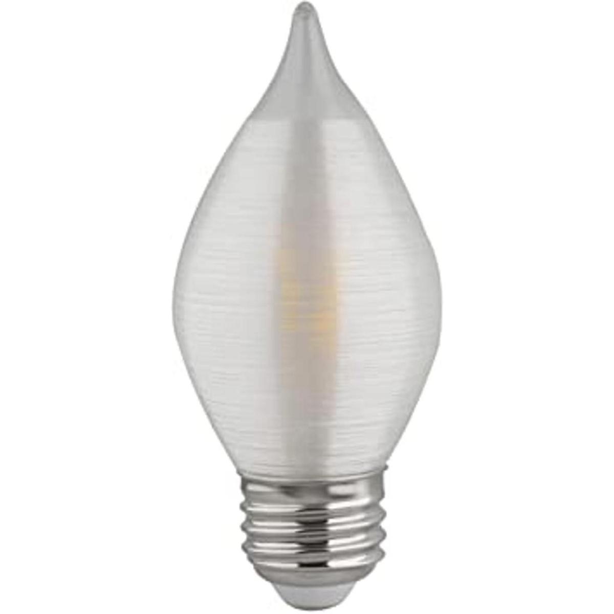 Satco S23413 LED C15 de 4 vatios; hilado en satén;
