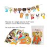 LaVenty Juego de 2 pancartas con purpurina Lets Pawty para