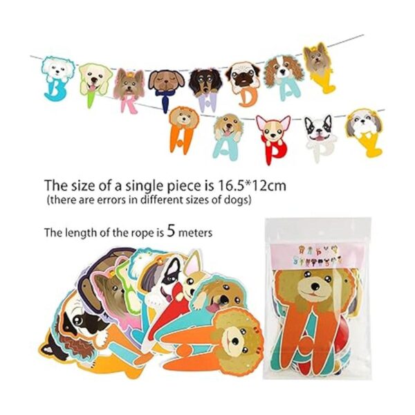 LaVenty Juego de 2 pancartas con purpurina Lets Pawty para